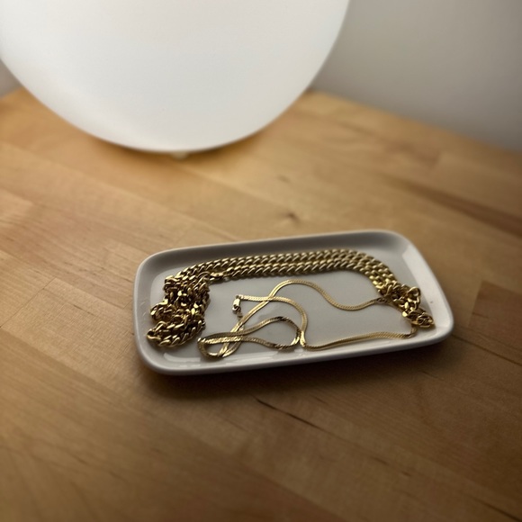 White Glass Soap Dish Trinket Tray - Picture 7 of 12